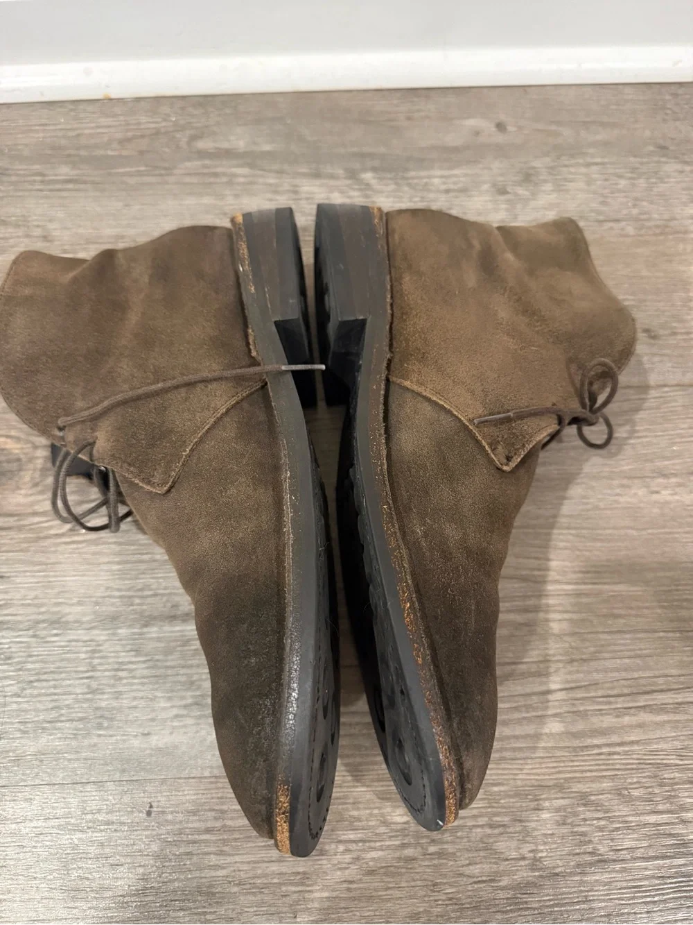 Olive Suede Chukka Boots TBC “Scout”